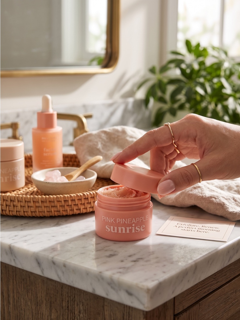 Bath & Body Works Pink Pineapple Sunrise Exfoliating Lip Scrub (New)